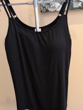 Moen Mastectomy Tank Top Adjustable-Strap Black